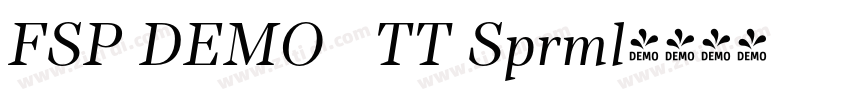 FSP DEMO   TT Sprml字体转换